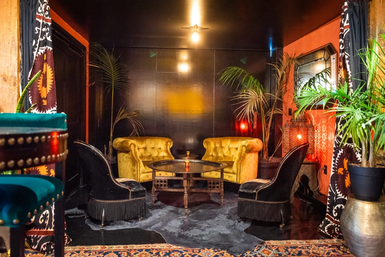 The Pershing downstairs lounge interior